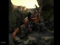 Animals having sex inside a cave in animal porn tube